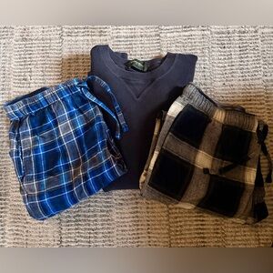 Eddie Bauer Men’s Two Pair Lounge Pants And Thermal Shirt Bundle NEW